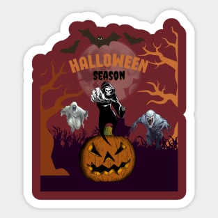 Spooky Creepy Halloween Season Sticker